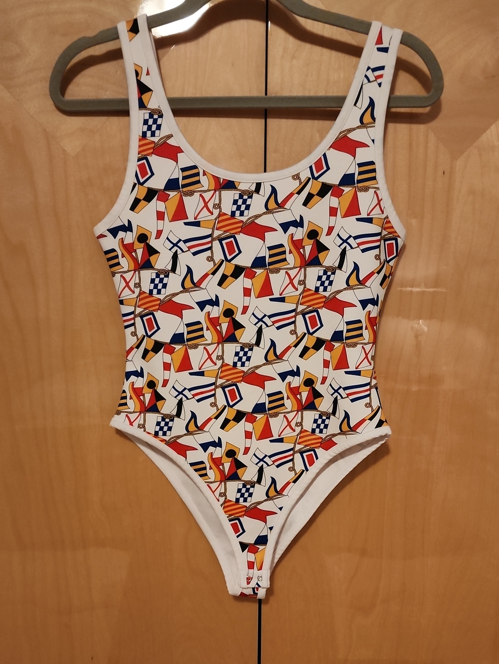 Forever 21 Nautical Flags Bodysuit